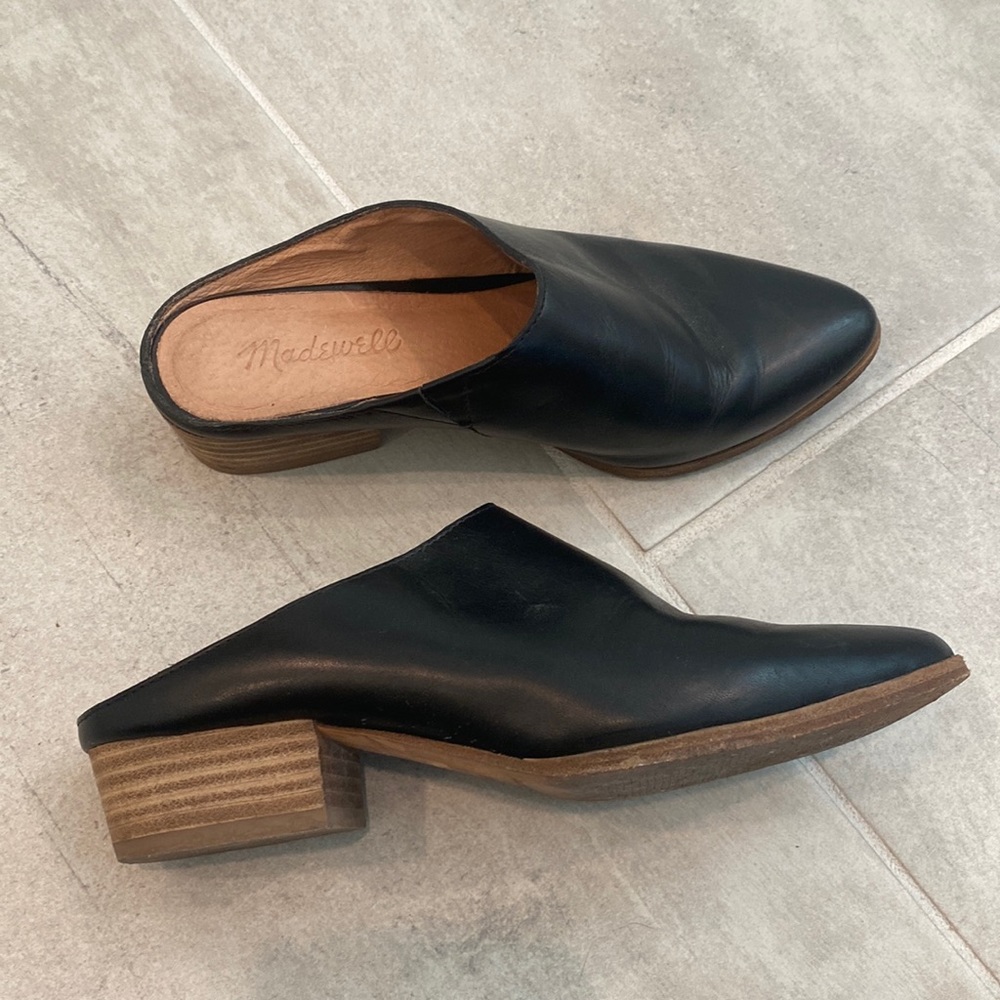 Madewell Black Leather Flats